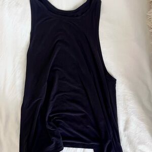 Black Athletic Women's Tie Back Tank